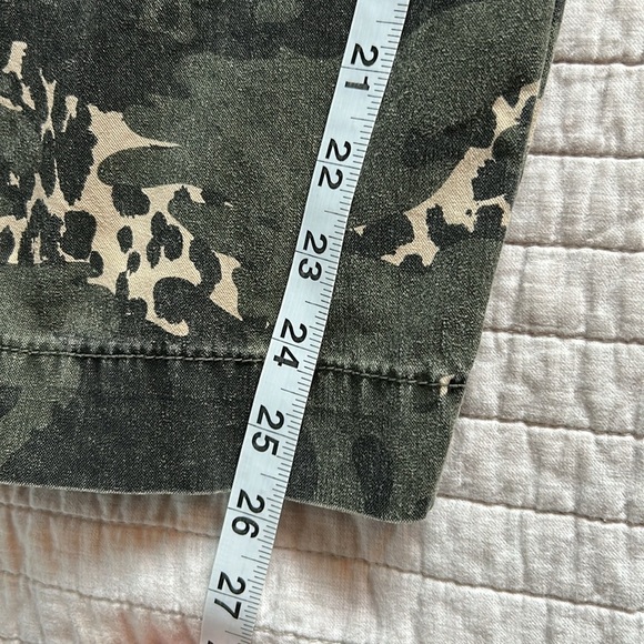 Zadig & Voltaire Pilote Camo Leo cargo high rise army green baggy loose Pants Mโ - Picture 10 of 11